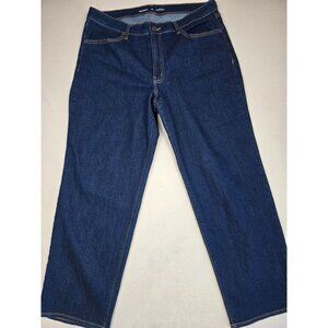 Old Navy High-Rise Wow Loose Jeans 16 Short Blue Denim